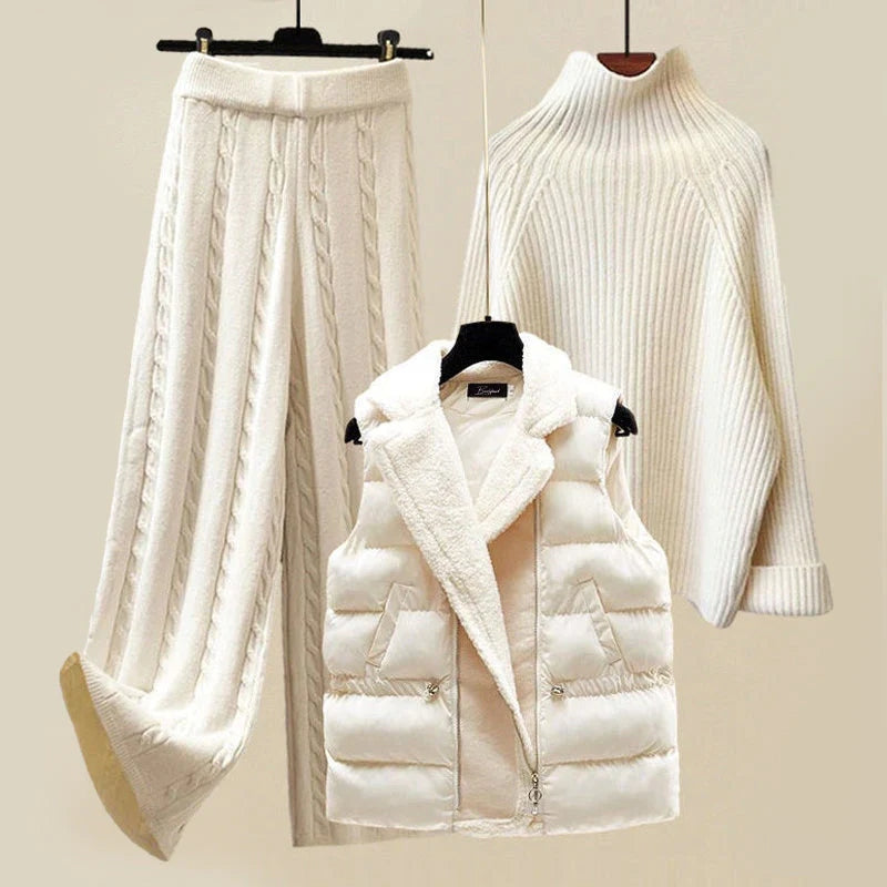 Sophia - Stilvolles 3-teiliges WinterLuxe-Set für ultimativen Komfort und Wärme