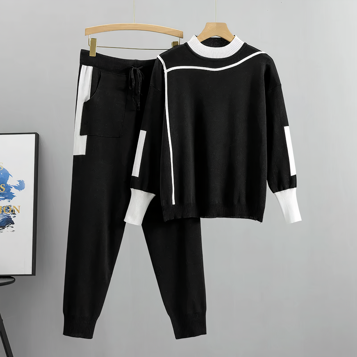 Colorblock-Trainingsanzug-Set - Zaria