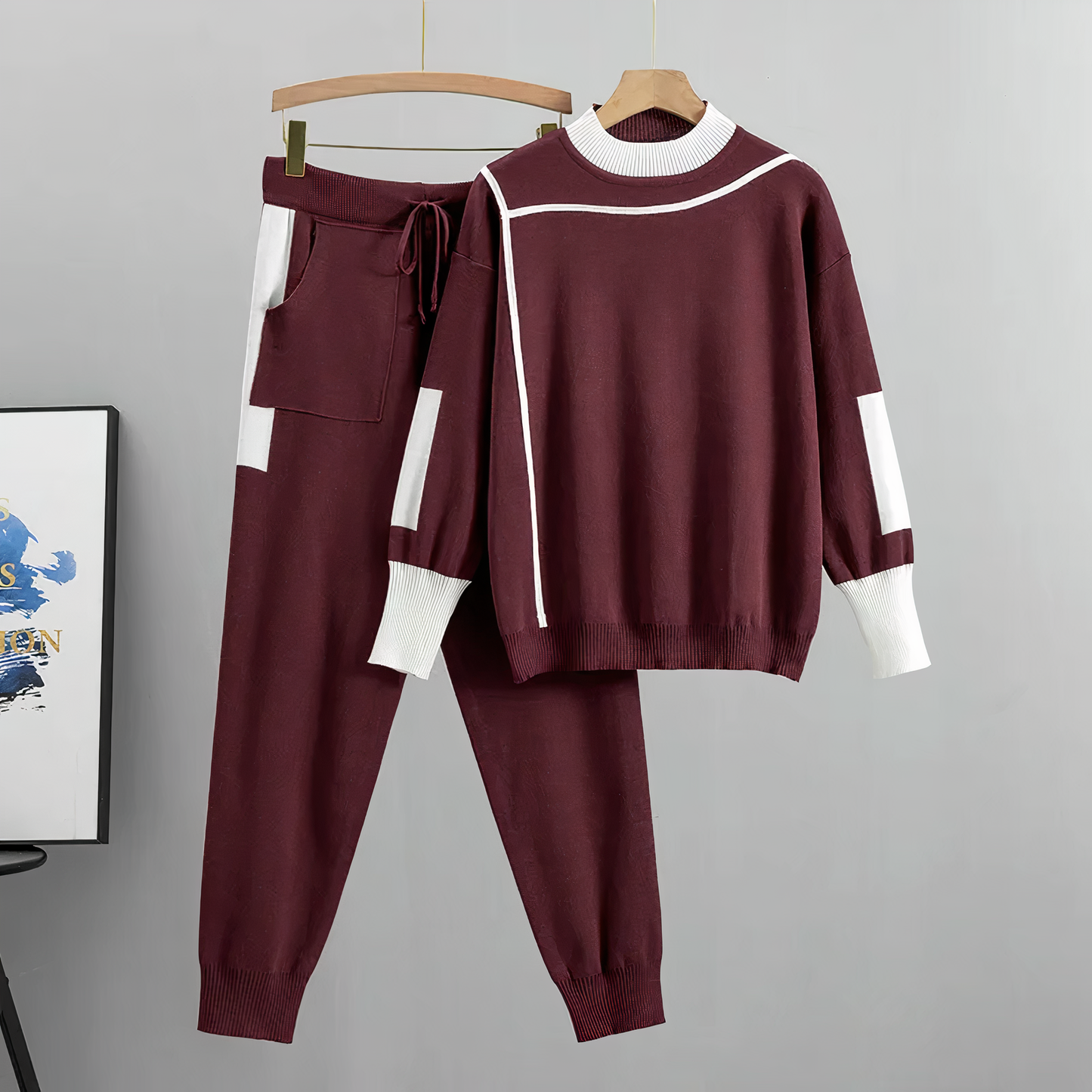 Colorblock-Trainingsanzug-Set - Zaria