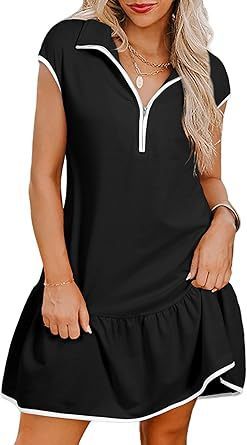Ruby – Kurzes Kleid mit Polokragen und Reißverschluss