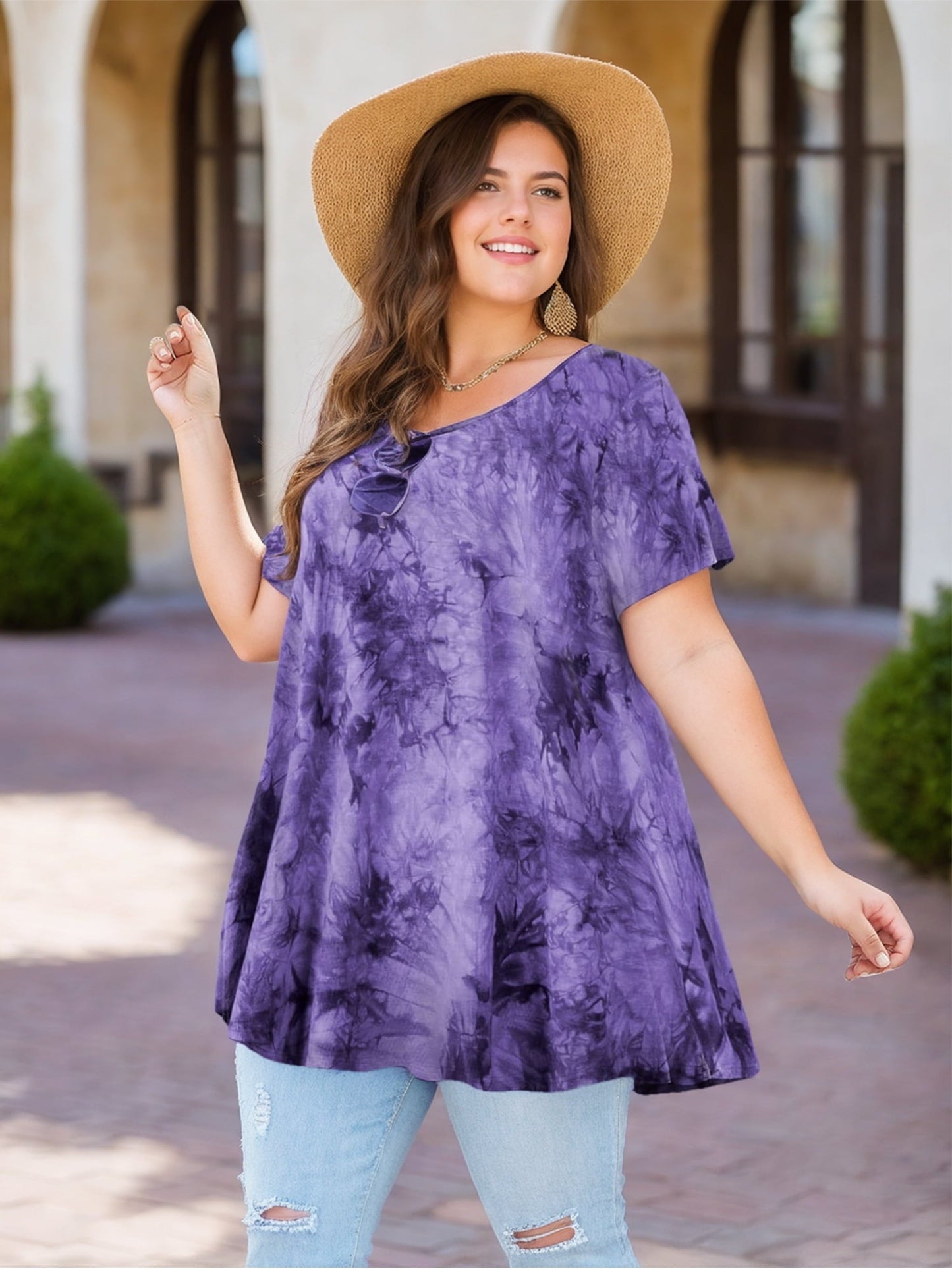 Roswitha® | Luftiges Tunika Top mit Brusttasche