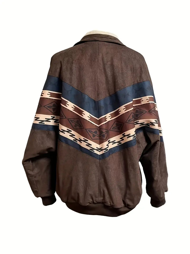 Kimi | Aztec Snap Front Sherpa isolierte Jacke