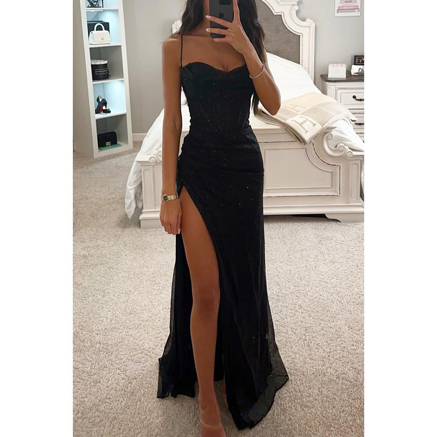 Tanya – Lässiges Damenkleid mit Schlitz