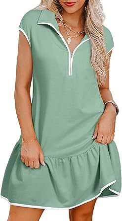 Ruby – Kurzes Kleid mit Polokragen und Reißverschluss