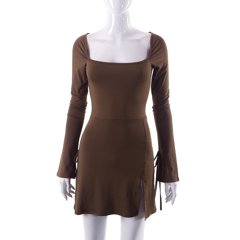 Rebecca – Elegantes Damenkleid mit Schlitzdesign