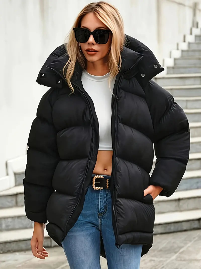 Keytara | Kuscheliger Wintermantel aus luxuriösem Fleece mit Reißverschluss