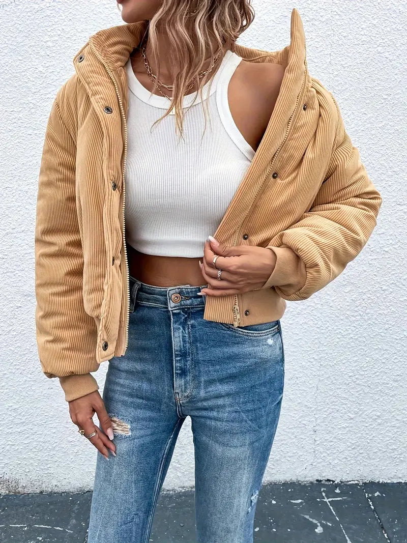 Steph | Lässige warme Jacke mit langen Ärmeln