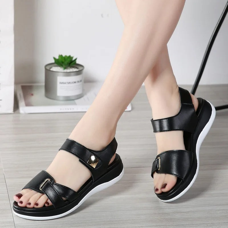 Lurenza® | Komfort-Sandalen mit verstellbarem Klettverschluss