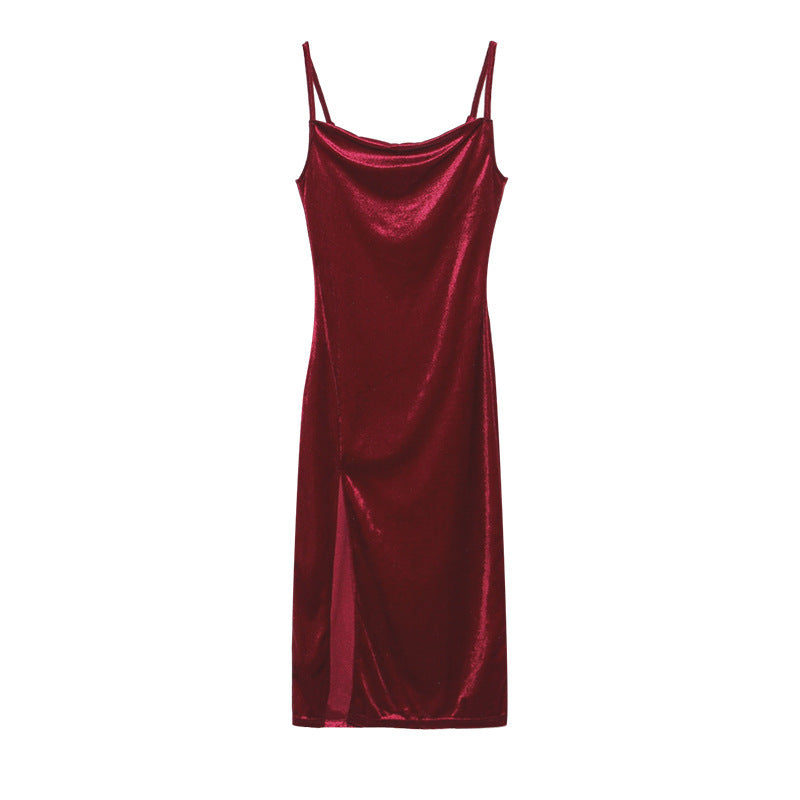 Victoria – Elegantes Damen-Slingkleid mit Schlitz
