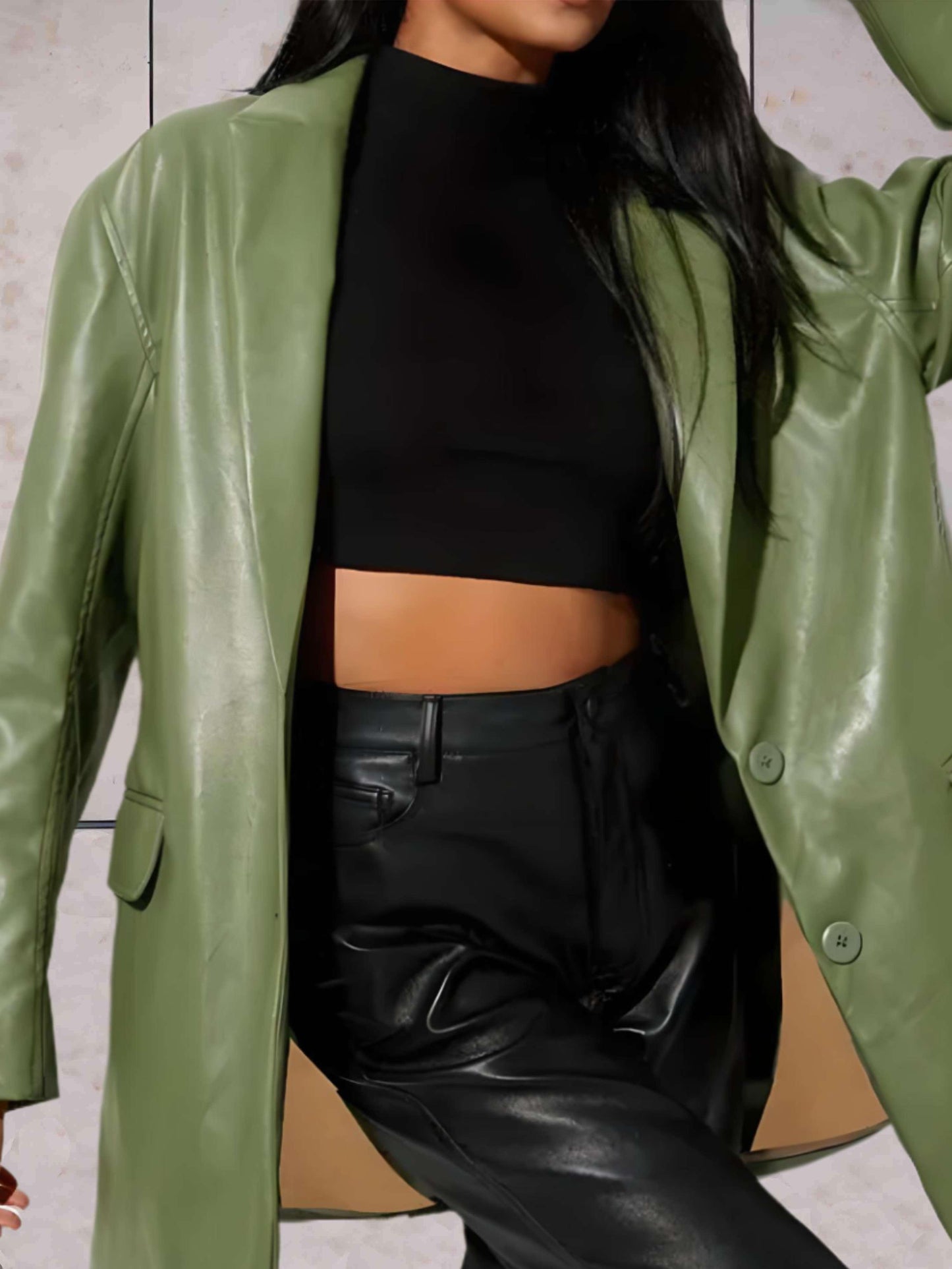 Aloisia - Elegante Damen-Lederjacke mit Reverskragen