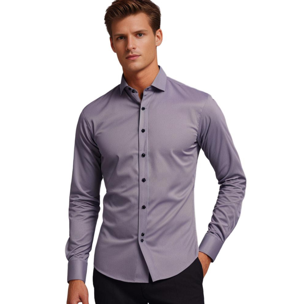 Herren Stretch Hemd | Klassisches Hemd mit Bequemer Passform