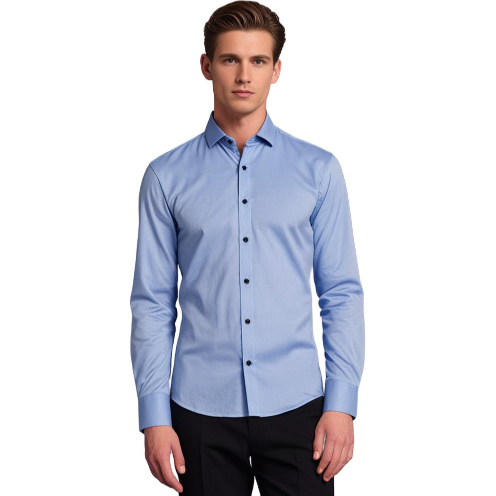 Herren Stretch Hemd | Klassisches Hemd mit Bequemer Passform