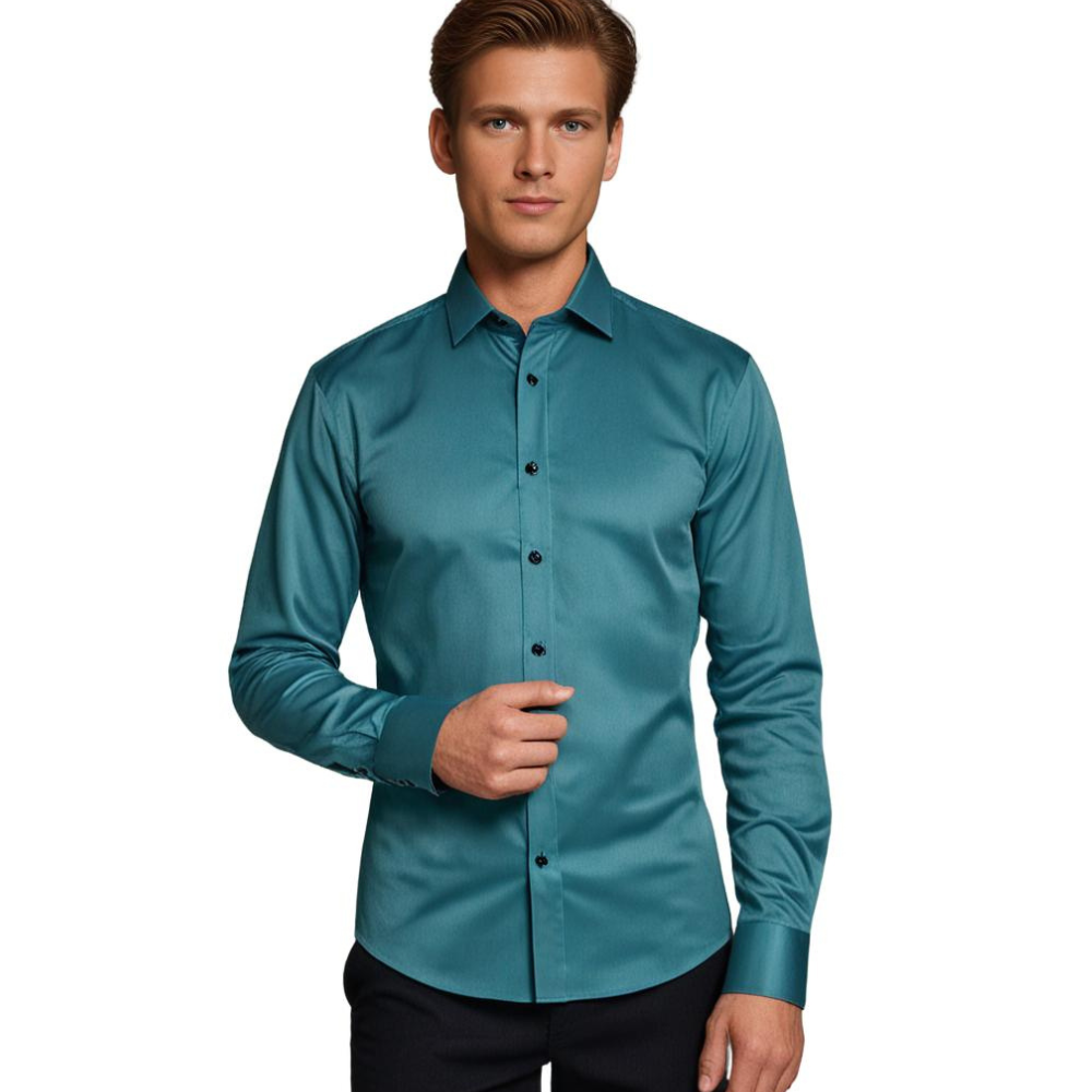 Herren Stretch Hemd | Klassisches Hemd mit Bequemer Passform