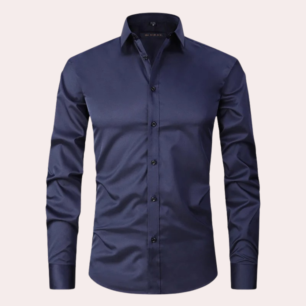 Herren Stretch Hemd | Klassisches Hemd mit Bequemer Passform