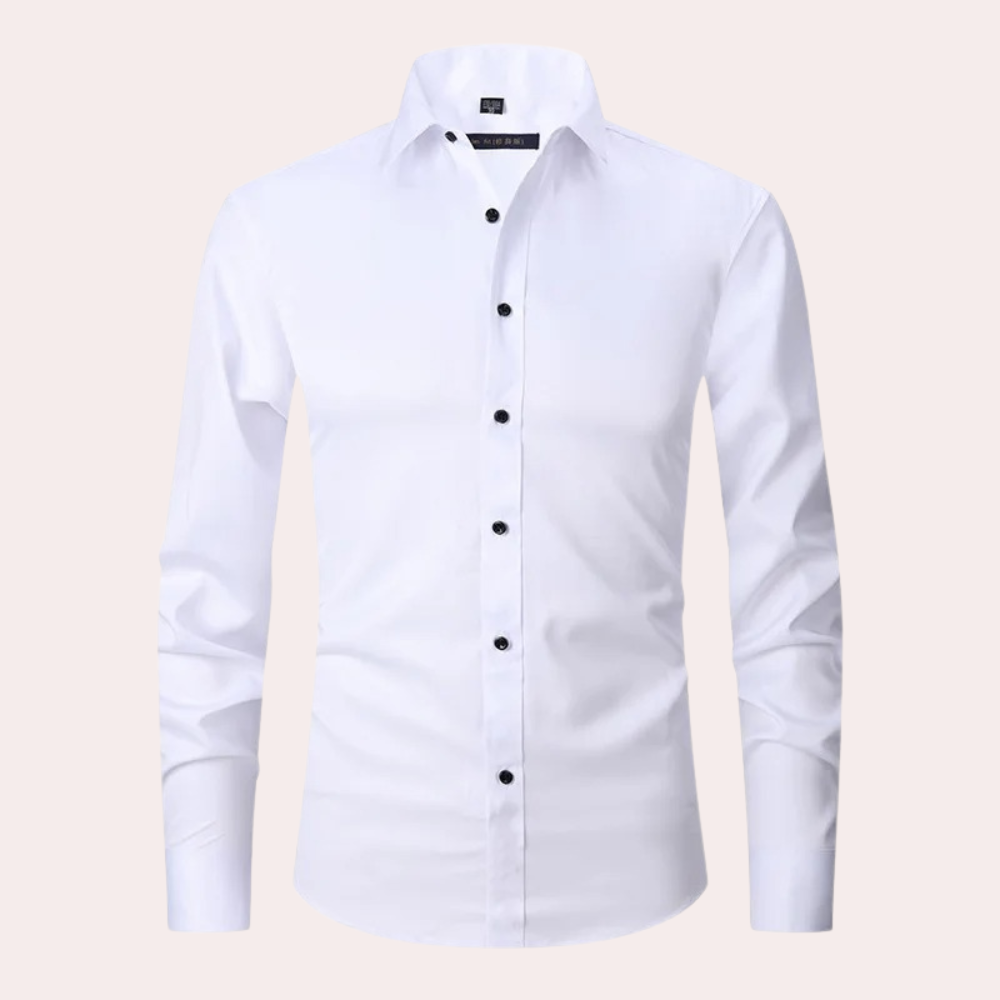 Herren Stretch Hemd | Klassisches Hemd mit Bequemer Passform