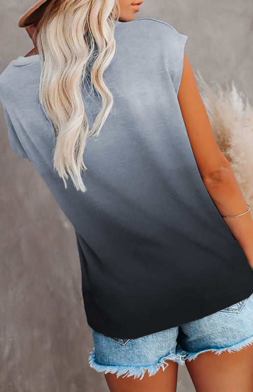 Fudus | Rundhals Kurzarm Tasche Top
