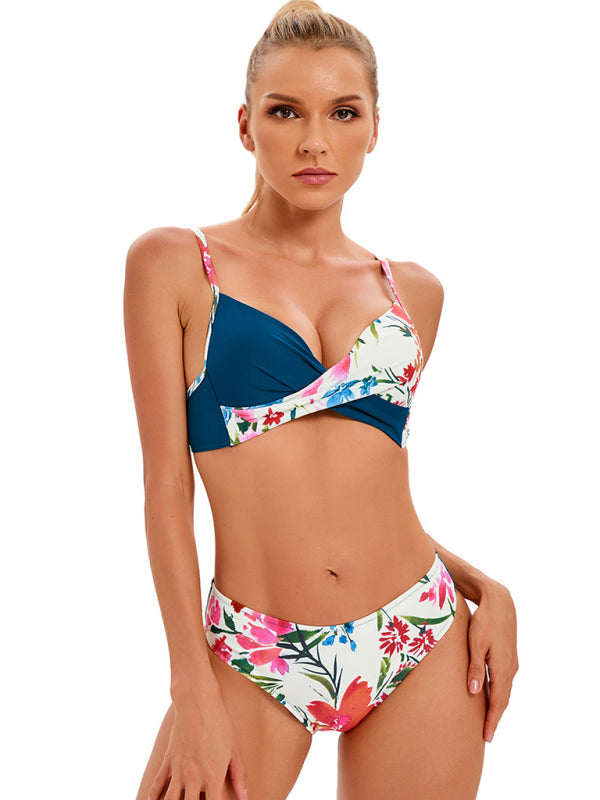 Fudus | Blumen Print Split Top Und Passende Hosen