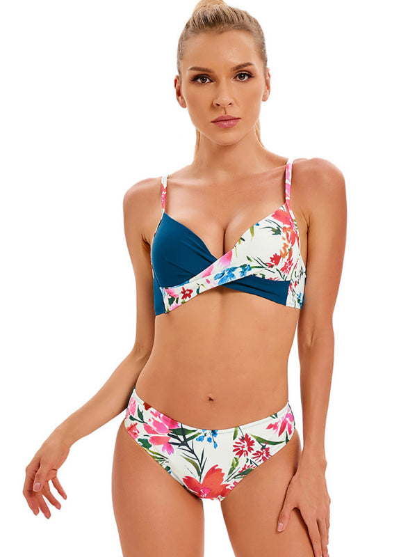 Fudus | Blumen Print Split Top Und Passende Hosen