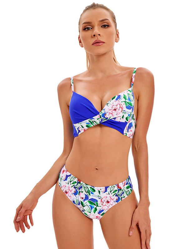 Fudus | Blumen Print Split Top Und Passende Hosen