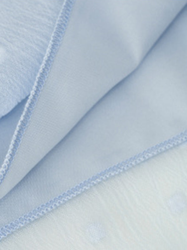 Fudus | V Hals Laterne Langarm Bluse