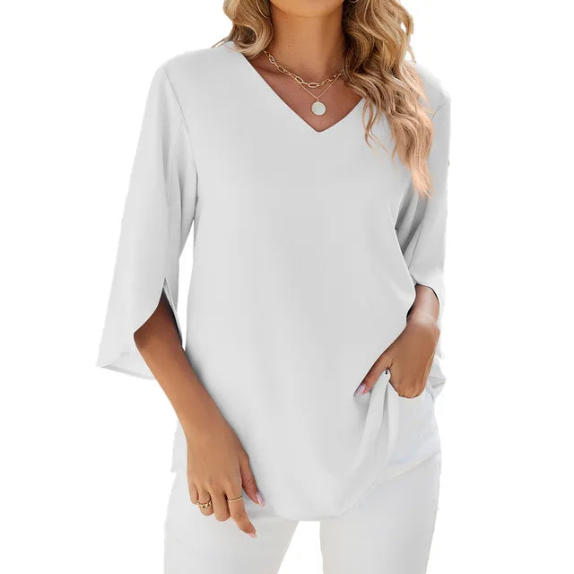 Bonafita Marly | Mühelose V-Ausschnitt Bluse