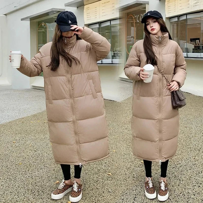 Wolf | Neue Baumwolle gepolsterte Jacke weibliche koreanische große