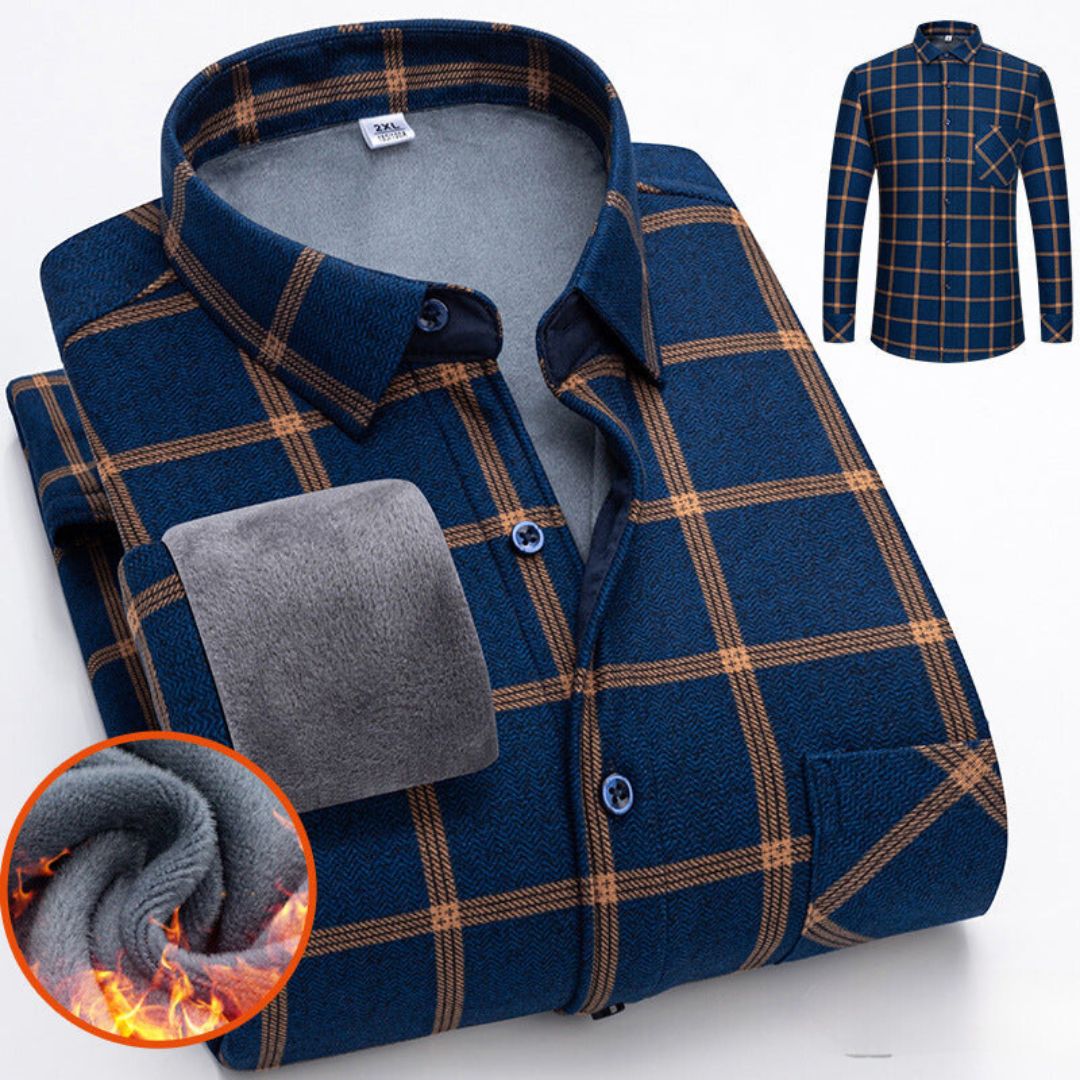 Lässiges Herren-Fleece-Winterhemd - Milan