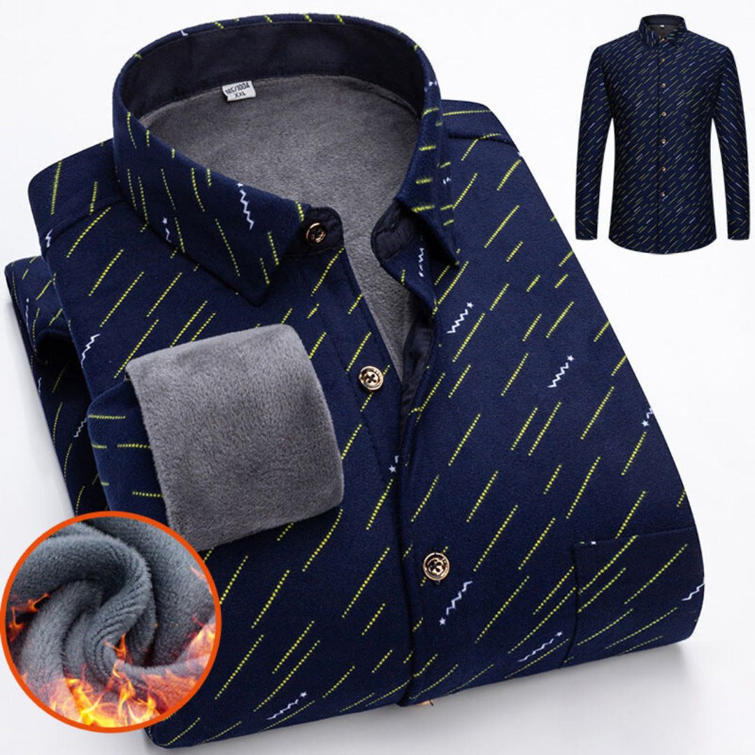 Lässiges Herren-Fleece-Winterhemd - Milan