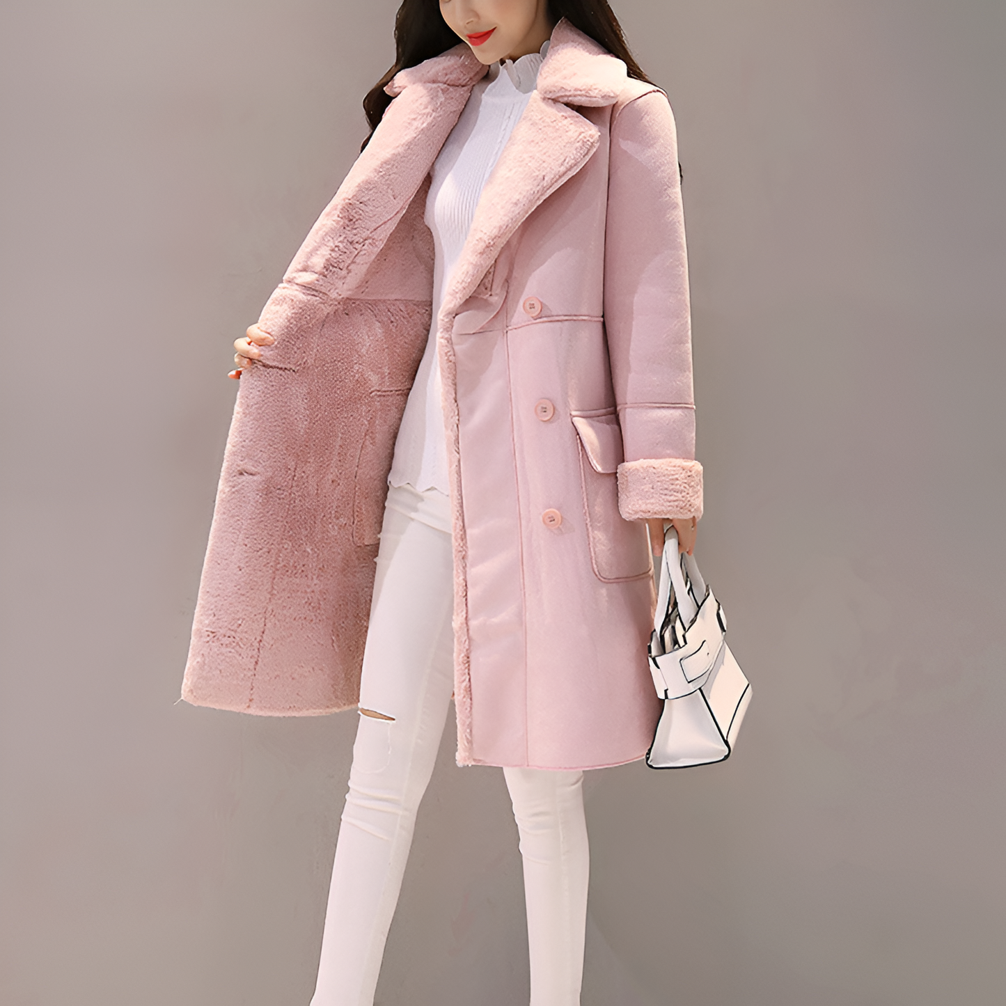 Evelina | Warm gefütterte Damen-Winterjacke aus Samt