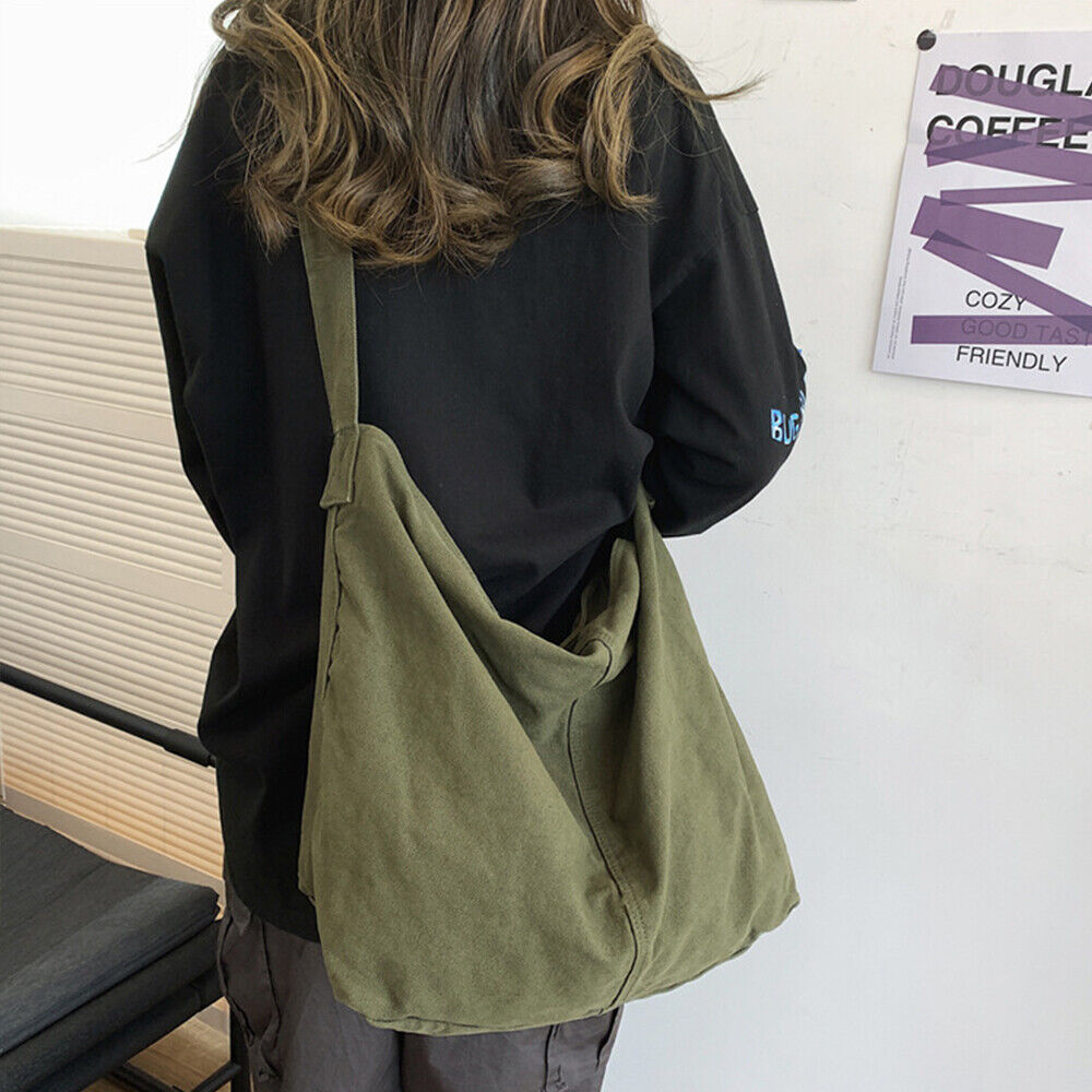 Larissa | Canvas Umhängetasche Crossbody | Damenhandtasche mit großem Fassungsvermögen