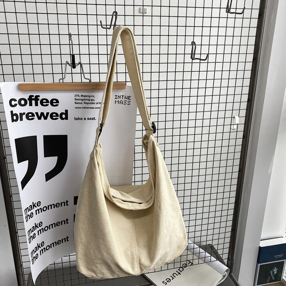 Larissa | Canvas Umhängetasche Crossbody | Damenhandtasche mit großem Fassungsvermögen