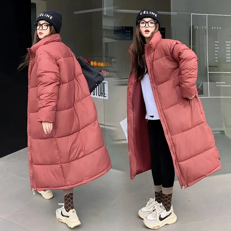 Wolf | Neue Baumwolle gepolsterte Jacke weibliche koreanische große