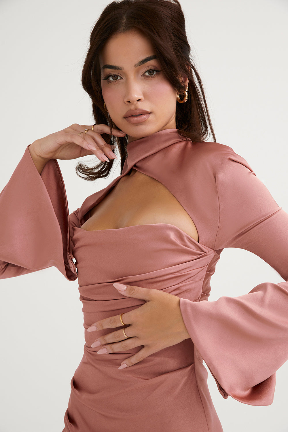 Camille – Korsettkleid mit Drapierung für Damen