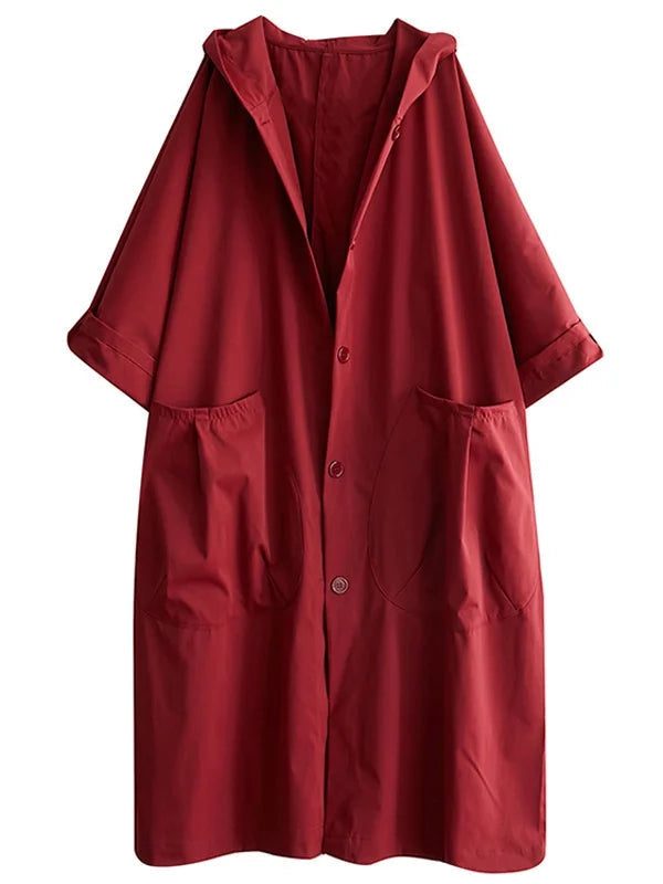 Luisa - Damen Trenchmantel mit Kapuze