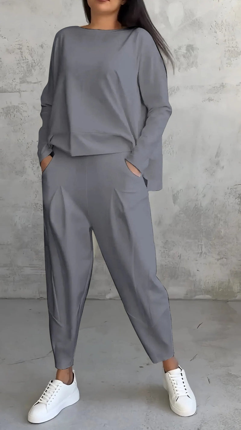 Alessia - Langarm Zweiteiliges Damen Set