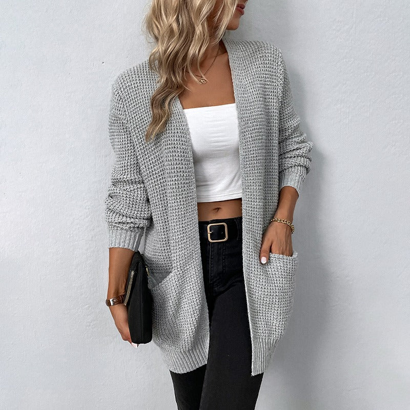Diana – Lange Damen Strickjacke