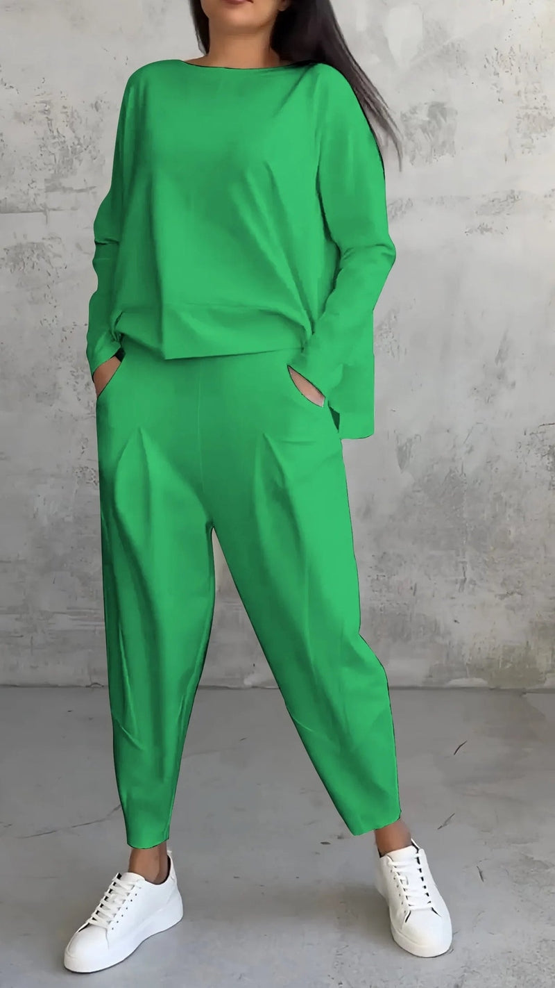 Alessia - Langarm Zweiteiliges Damen Set