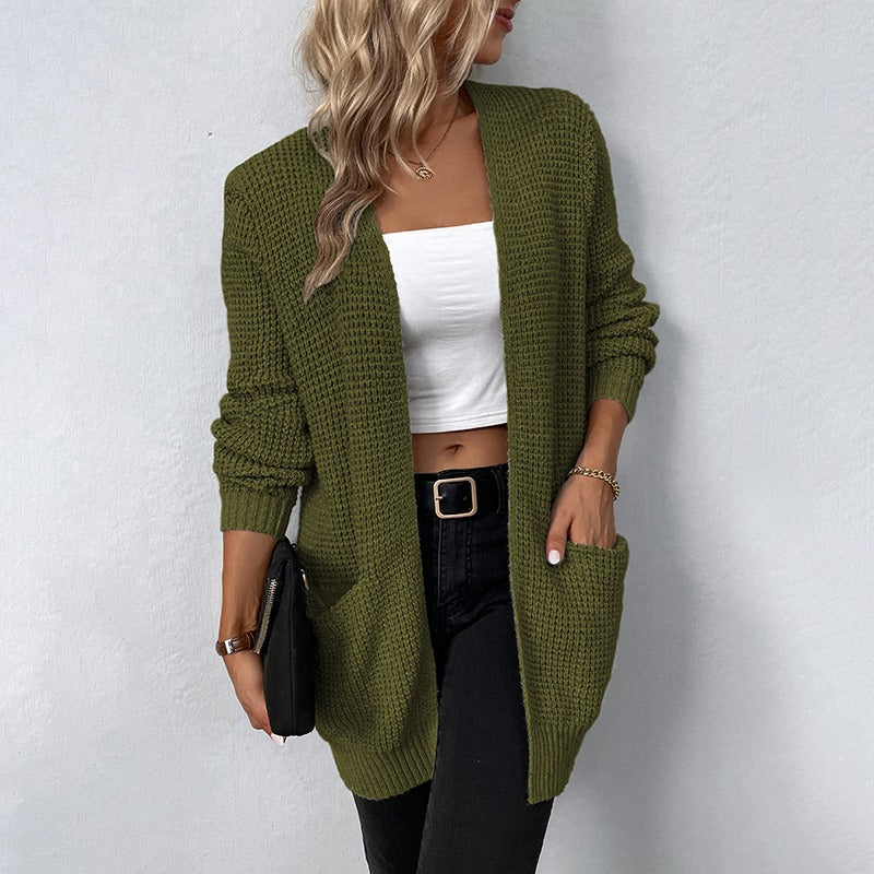 Diana – Lange Damen Strickjacke