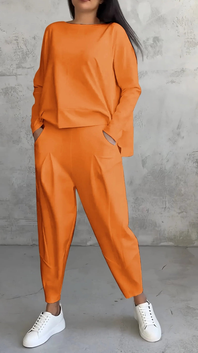 Alessia - Langarm Zweiteiliges Damen Set