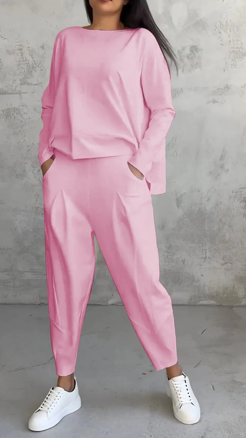 Alessia - Langarm Zweiteiliges Damen Set