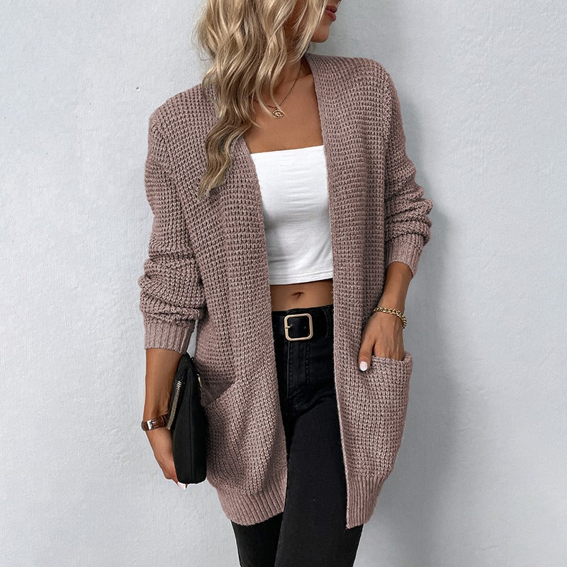 Diana – Lange Damen Strickjacke