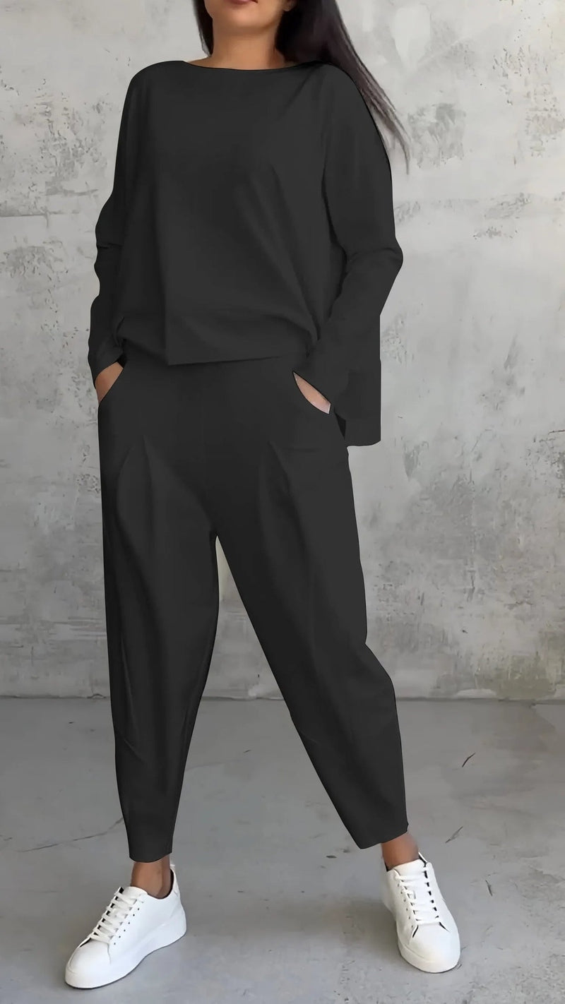 Alessia - Langarm Zweiteiliges Damen Set