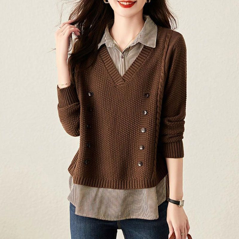 Tahir | Zweiteiliger Strickpullover für Frauen