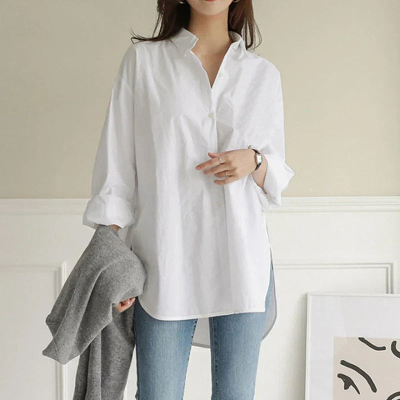 Fudus | Asymmetrisches Shirt Modedesigner 4-8xl Langarmoberteile
