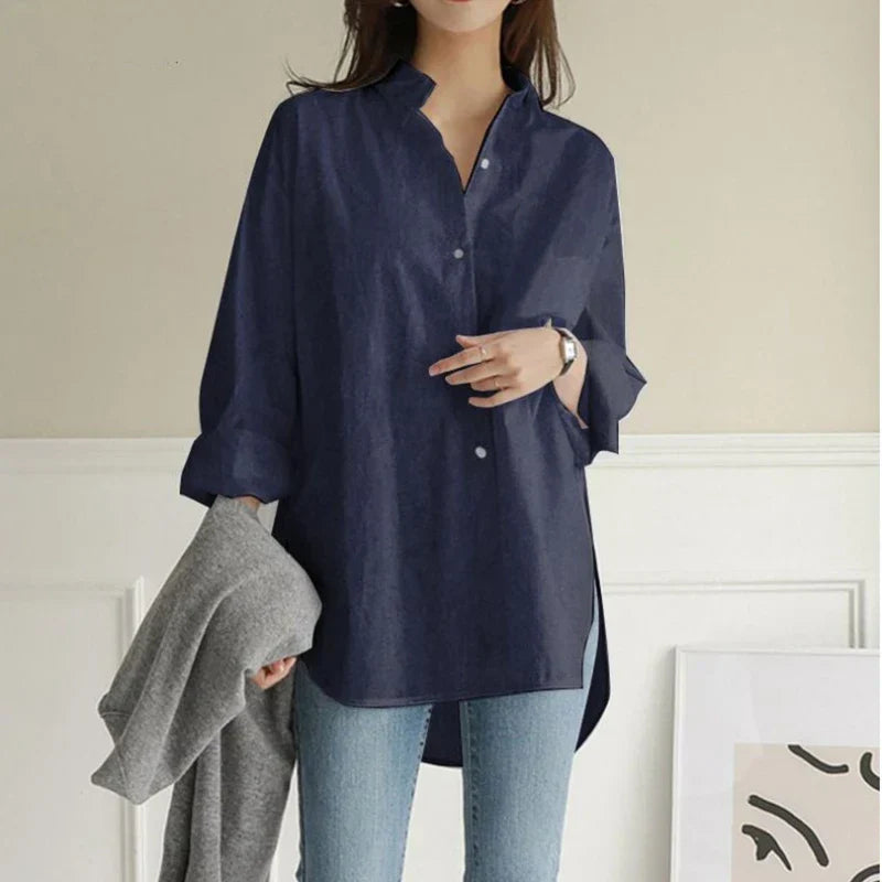 Fudus | Asymmetrisches Shirt Modedesigner 4-8xl Langarmoberteile
