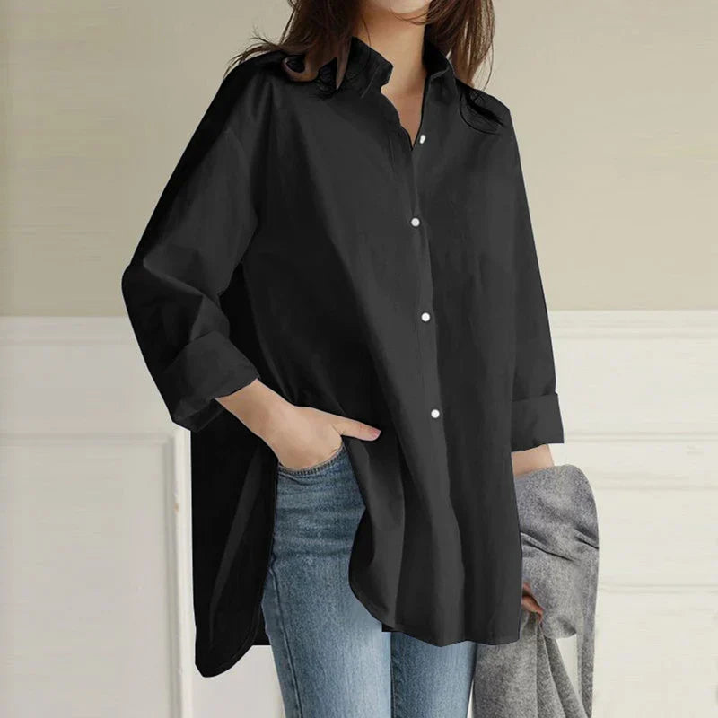 Fudus | Asymmetrisches Shirt Modedesigner 4-8xl Langarmoberteile