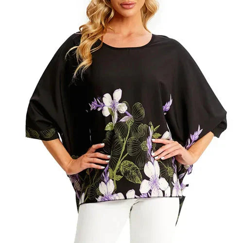 Fudus | Chiffon Bedruckte 4-6xl Bluse Modedesigner T-shirts