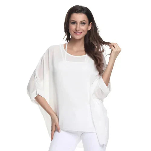 Fudus | Chiffon Bedruckte 4-6xl Bluse Modedesigner T-shirts