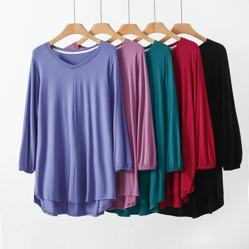 Fudus | Modedesigner 1-8xl Hoch Bis Niedrig 3/4 Langarm Tops