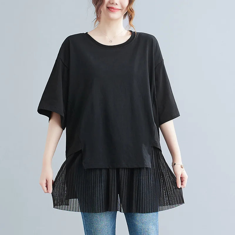 Fudus | Rüsche 7-9xl Überwurfoberteile Modedesigner T-shirts